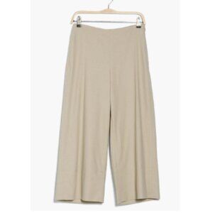 vince linen blend crop wide leg pant